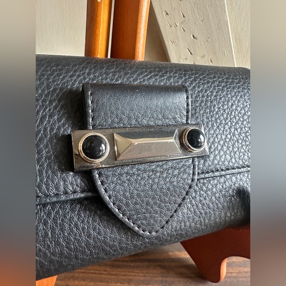 Vince Camuto Black Leather Clutch Wallet | VC-Bitty - Picture 2 of 8